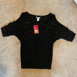Cold shoulder sweater